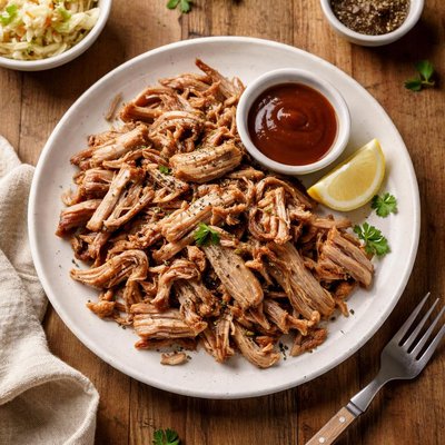 Lean pulled pork