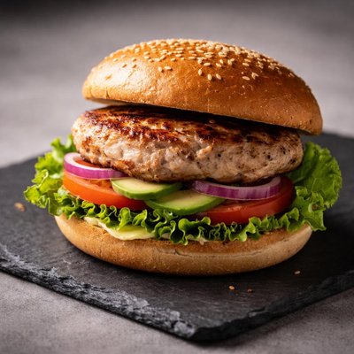 Lean turkey burger