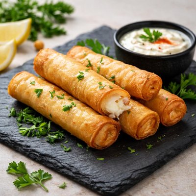 Lebanese cheese rolls