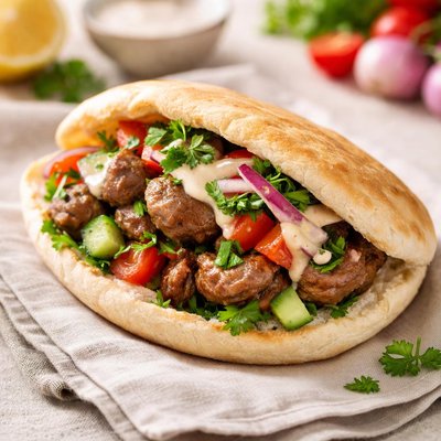 Lebanon liver sandwich