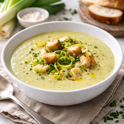 Leek and potato soup