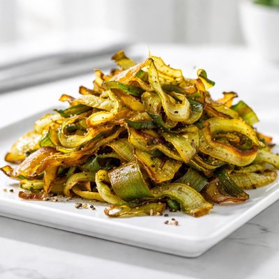 Leek chips