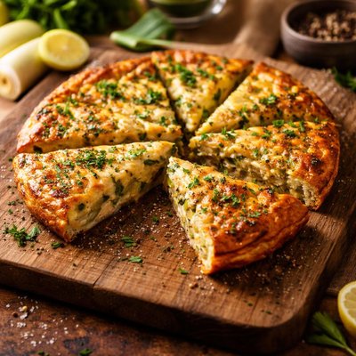 Leek frittata