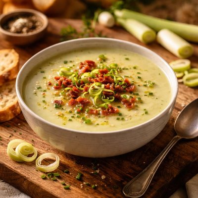Leek potato soup