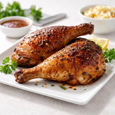 Leg and thigh rotisserie chicken