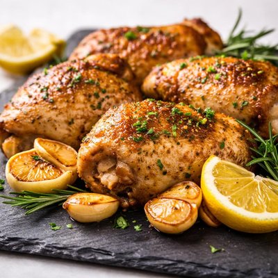 Lemon and garlic chicken