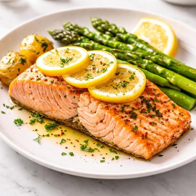 Lemon baked salmon