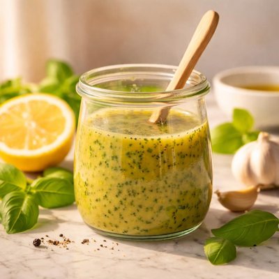 Lemon basil dressing