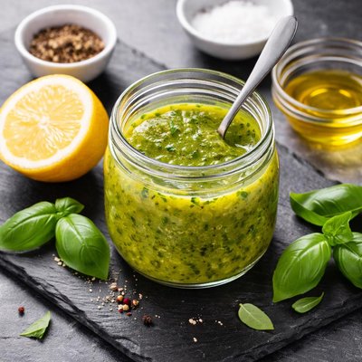 Lemon basil vinaigrette