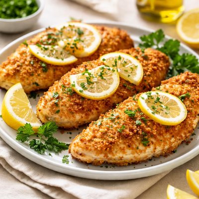 Lemon breaded chicken
