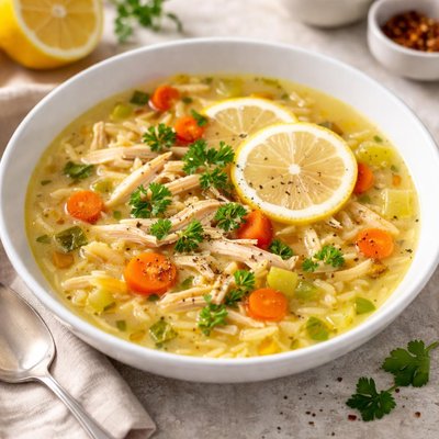 Lemon chicken soup