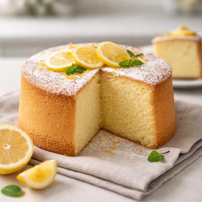 Lemon chiffon cake