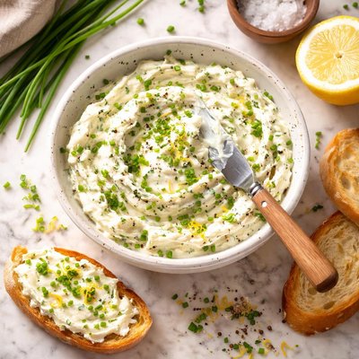Lemon chive spread