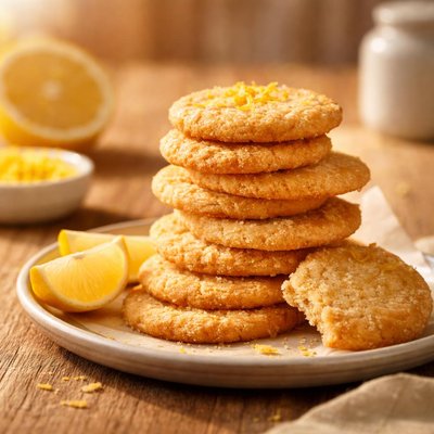 Lemon crisp biscuits