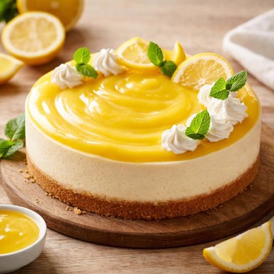 Lemon curd cheesecake