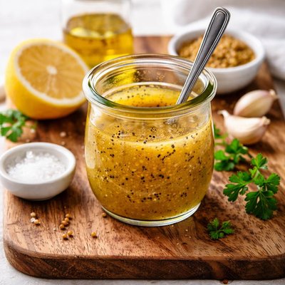 Lemon dijon olive oil dressing