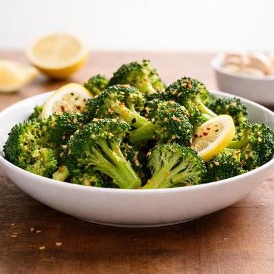 Lemon garlic broccoli