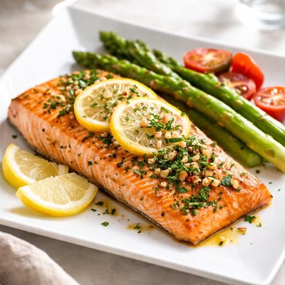 Lemon garlic salmon