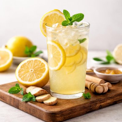 Lemon ginger lemonade