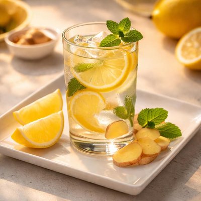 Lemon ginger water