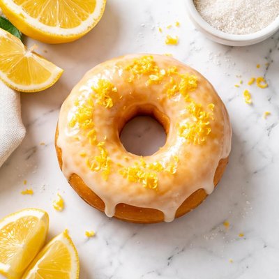 Lemon glazed donut