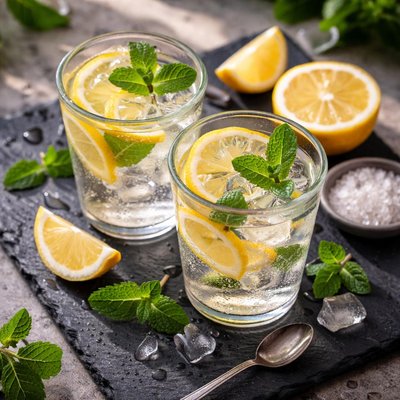 Lemon iced water