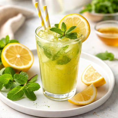 Lemon mint juice