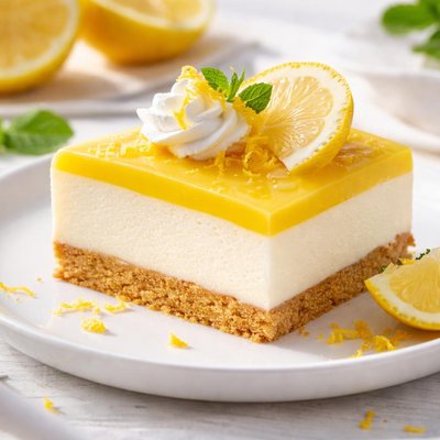 Lemon mousse cake