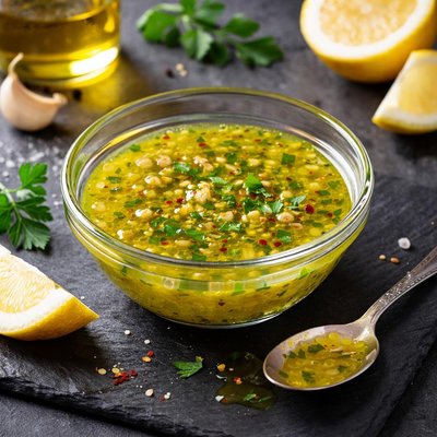 Lemon oil sauce