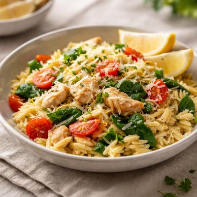 Lemon orzo