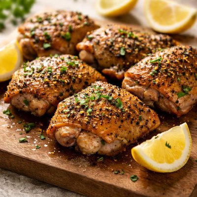 Lemon pepper chicken thigh