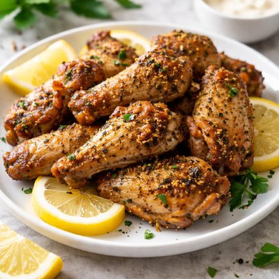 Lemon pepper chicken wings