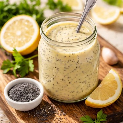 Lemon poppyseed dressing