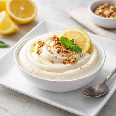 Lemon protein yogurt
