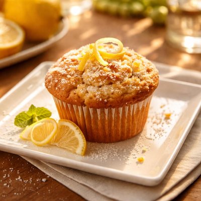 Lemon ricotta muffin
