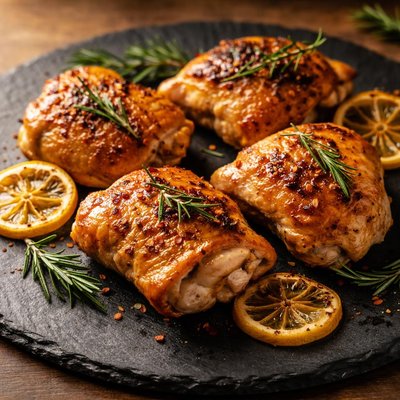 Lemon rosemary chicken thigh
