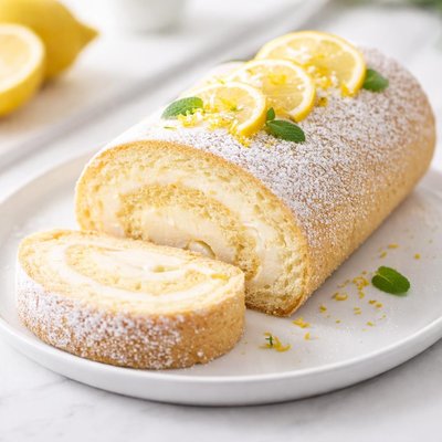 Lemon roulade