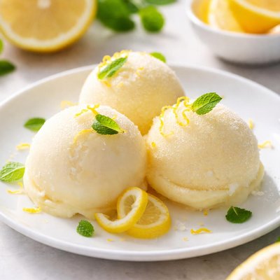 Lemon sorbet