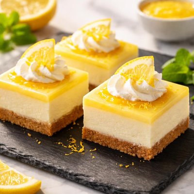 Lemon squarecheesecake