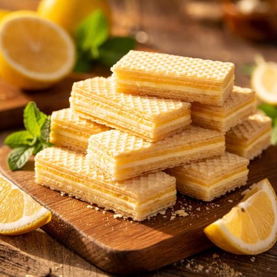 Lemon wafer cookies