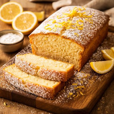 Lemon zest sponge cake