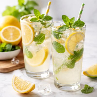 Lemonade with mint