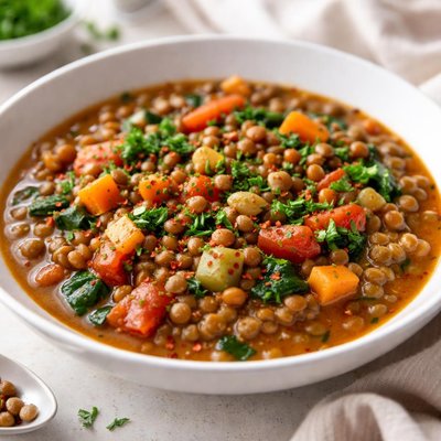 Lentil and vegetable stew