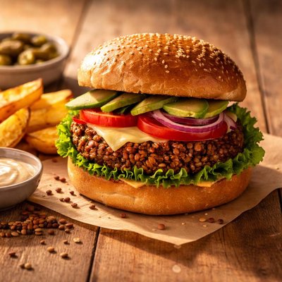 Lentil burger