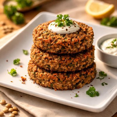 Lentil cake