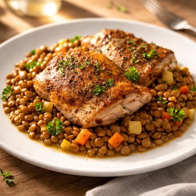 Lentil chicken