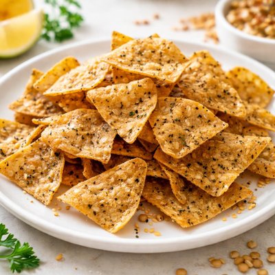 Lentil crisps