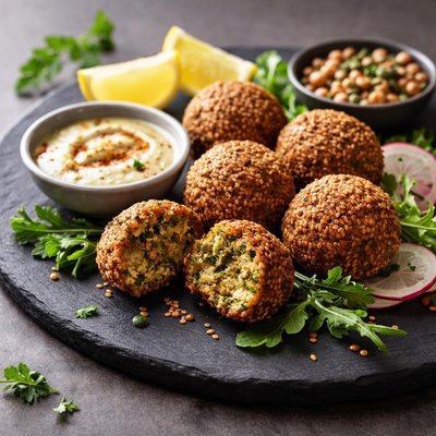 Lentil falafel
