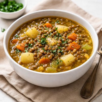 Lentil potato soup