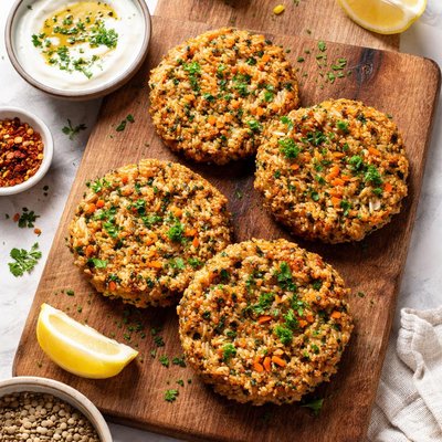 Lentil rice cake